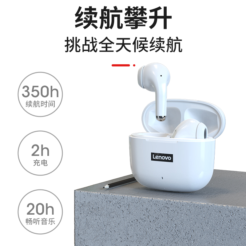 联想LP40 pro真无线蓝牙耳机高清降噪通话游戏IOS安卓手机通用2023高清大图