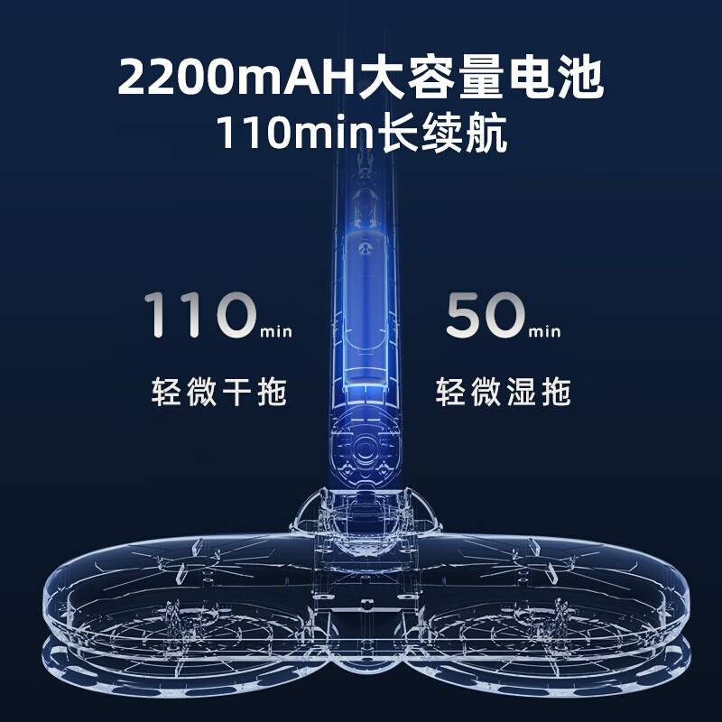 艾美特(Airmate)无线电动拖把 单手持拖地家用LME201-02高清大图