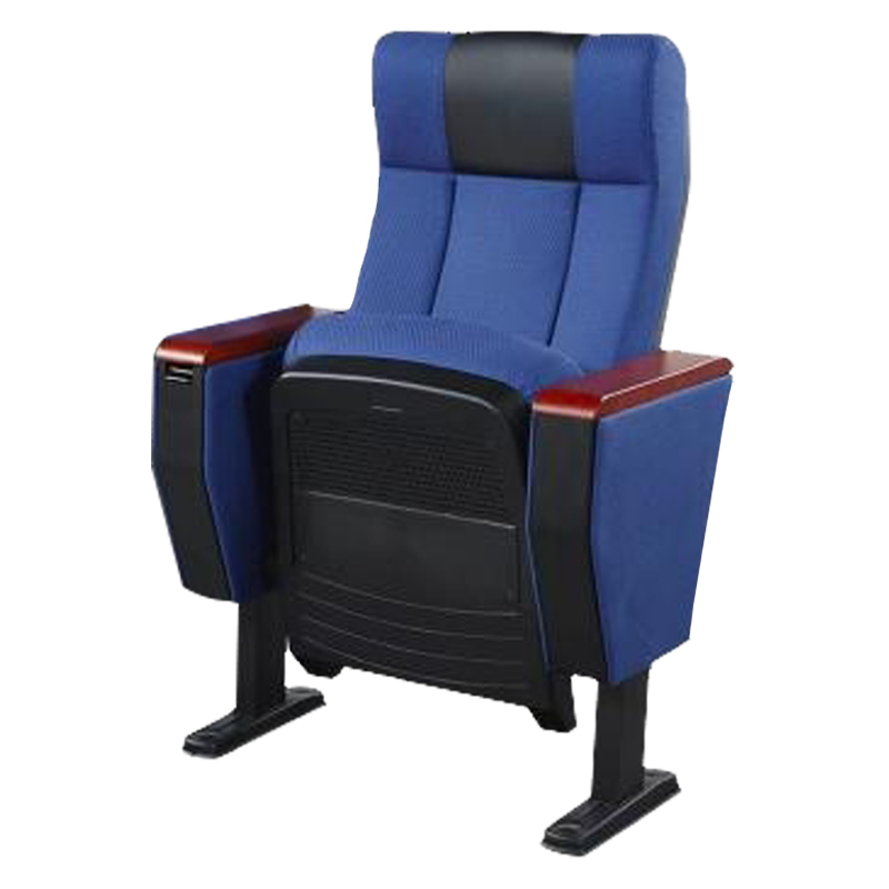 臻远ZY-LTY-36 礼堂椅剧院椅会议室椅子蓝色不带后写字板单人位