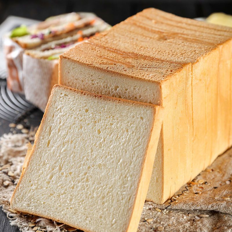 原味土司面包片超软吐司面包三明治方包切片商用面包 一包900g