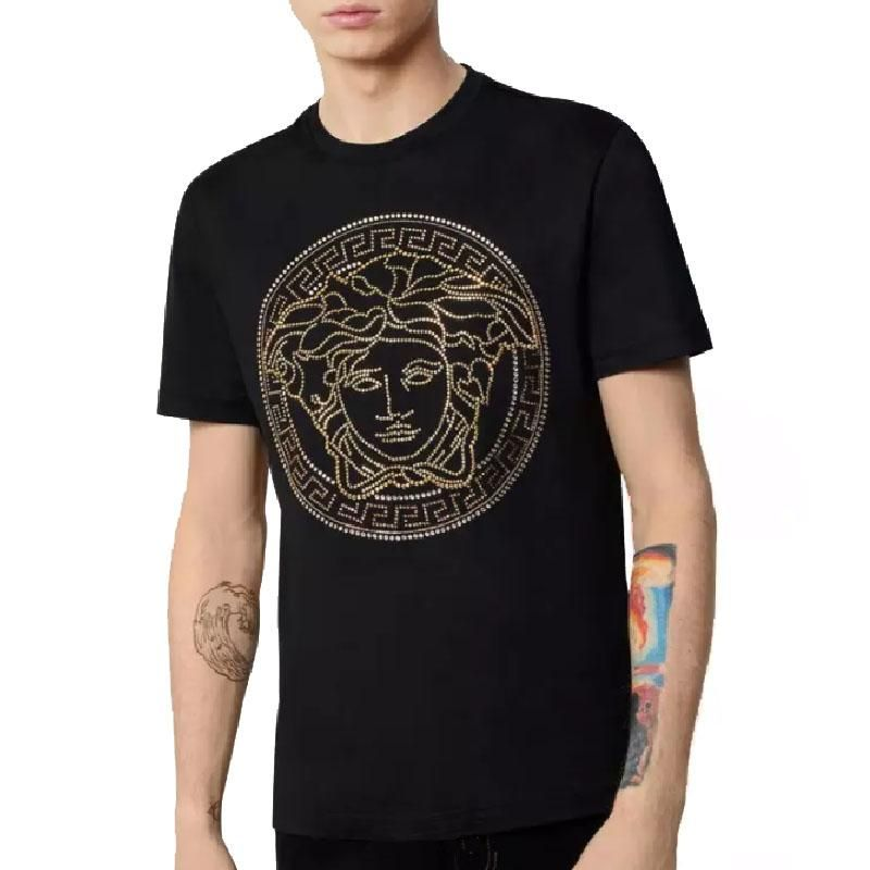 versace 范思哲 男士美杜莎头像短袖t恤a77987 a201952 a001