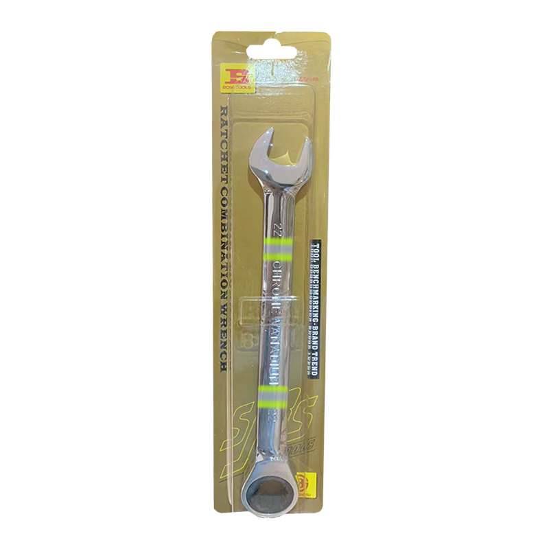 波斯(BOSI) 荧光系列精品双向棘轮两用扳手 22mm 把高清大图