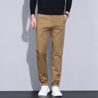 老爷车(LAOYECHE)男士休闲裤冬季厚款商务修身直筒男款裤子棉弹力男裤