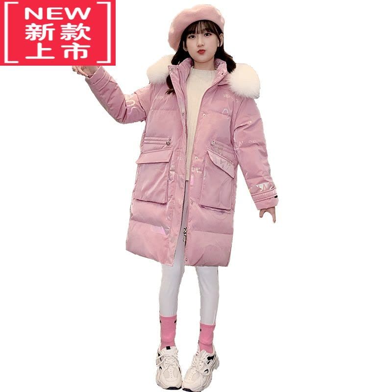 可莉允欧洲站女童时髦棉衣2022冬季新款儿童羽绒服洋气女孩免洗棉袄潮牌棉服图片