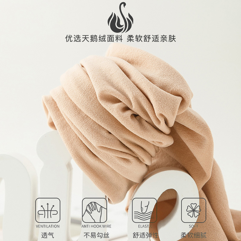 浪莎丝袜光腿神器女春秋冬中厚连裤袜薄肉色防勾丝打底裤加厚长筒高清大图