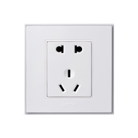 西蒙开关插座56C雅白系列一开五孔带USB86型暗装电源面板家用插座