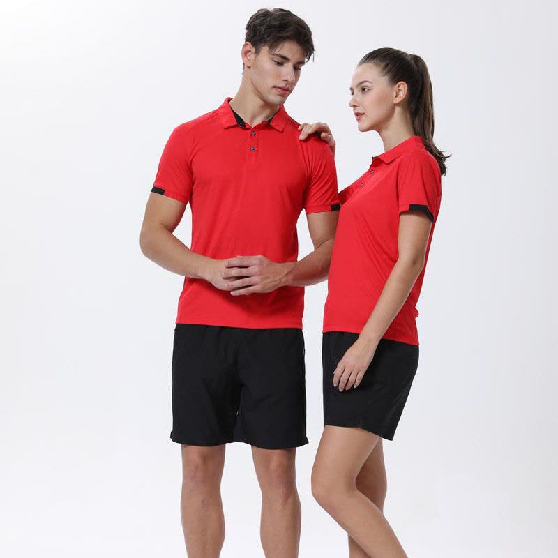 京嘉(JINGJIA) 短袖 工作服 翻领T 恤工衣 可定制logo (200件起订)图片