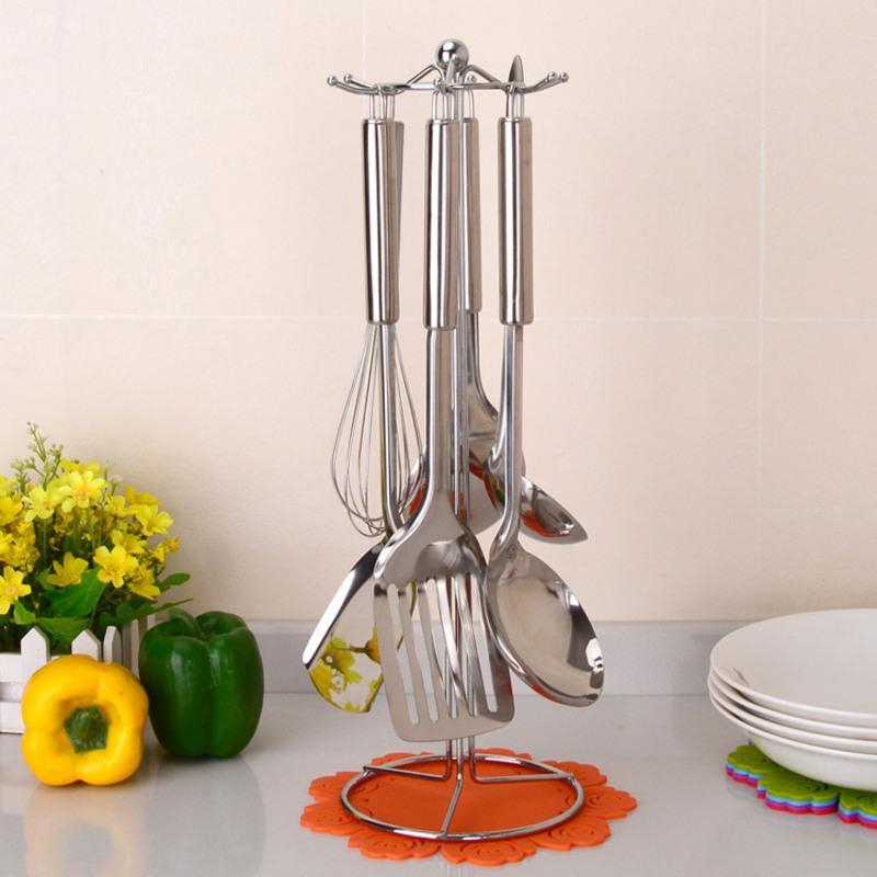 厨房置物架厨具餐具勺厨房置物厨具用品收纳架汤勺铲勺子锅铲放置架多