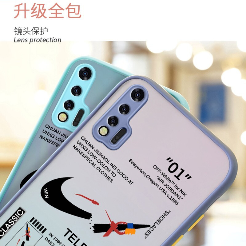 魔画(MOHUA)华为nova6/5g手机壳se磨砂4g保护套软壳全包防摔男女款硅胶撞色