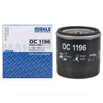 马勒(MAHLE)机油滤清器OC1196新捷达/新宝来/新桑塔纳/高尔夫7/速腾2.5代/蔚领/朗逸/朗行/帕萨特B7+