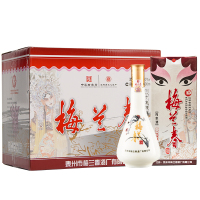 梅兰春 40度脸谱 500ml 6瓶整箱装 芝麻香型白酒 中华老字号酒[新旧包装随机发货]