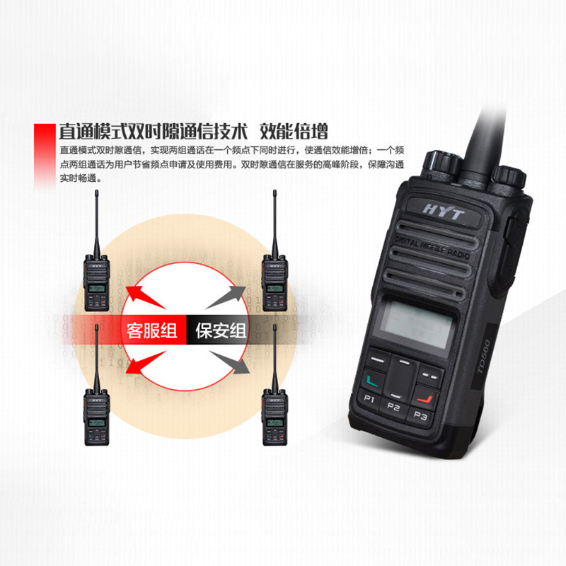 海能达(Hytera) TD560 数字对讲机 DMR专业对讲机数模兼容(400-470MHZ)
