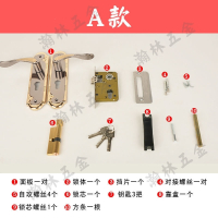 室内门锁卧室门锁古达三件套小50双舌装饰压把锁家用锁执手型