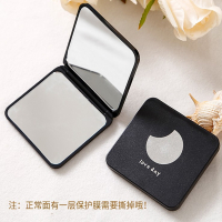 阿斯卡利(ASCARI)化妆镜女台式桌面可立高清梳妆宿舍学生随身便携家用折叠小方镜子