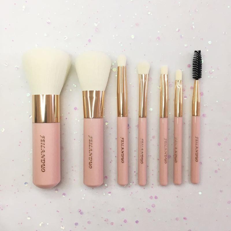 菲兰朵优质软毛眼影刷化妆刷套装眉刷柔软不伤肤不掉毛送清洗剂7支