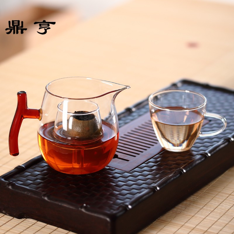 鼎亨 耐热玻璃泡茶器煮茶器过滤公杯冲茶壶茶具