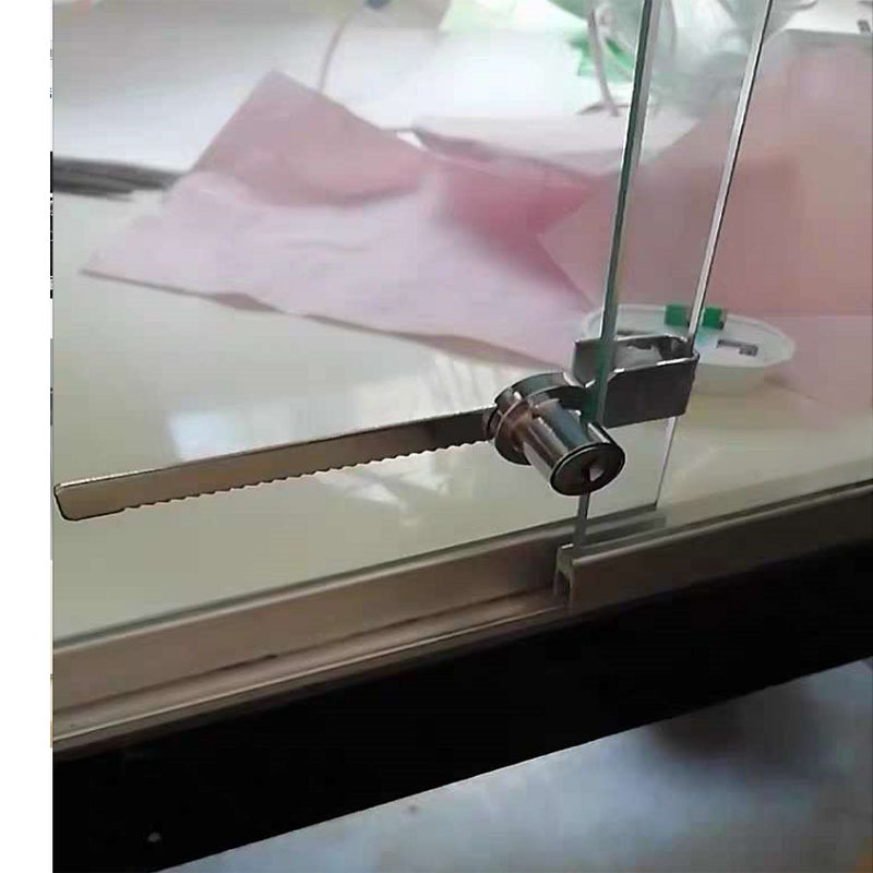 AN 锯齿锁玻璃推拉柜门锁展示柜文件柜玻璃柜台锁移门锁橱窗锁锯牙锁