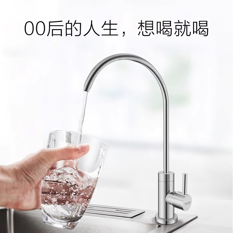 箭牌厨房直饮水净水器水龙头304不锈钢洗菜盆洗碗池水槽2分4分家用