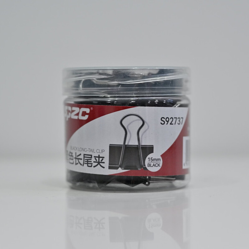 SPZC S92737 15mm 长尾夹黑 (计价单位:桶)
