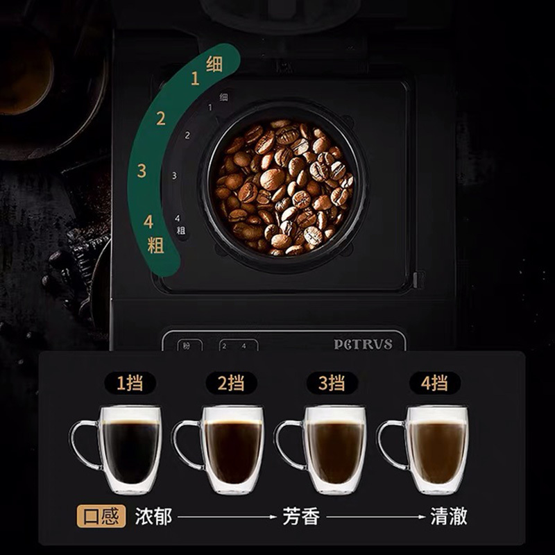 Petrus/柏翠 PE3900咖啡机家用全自动一体机磨豆小型美式煮咖啡壶