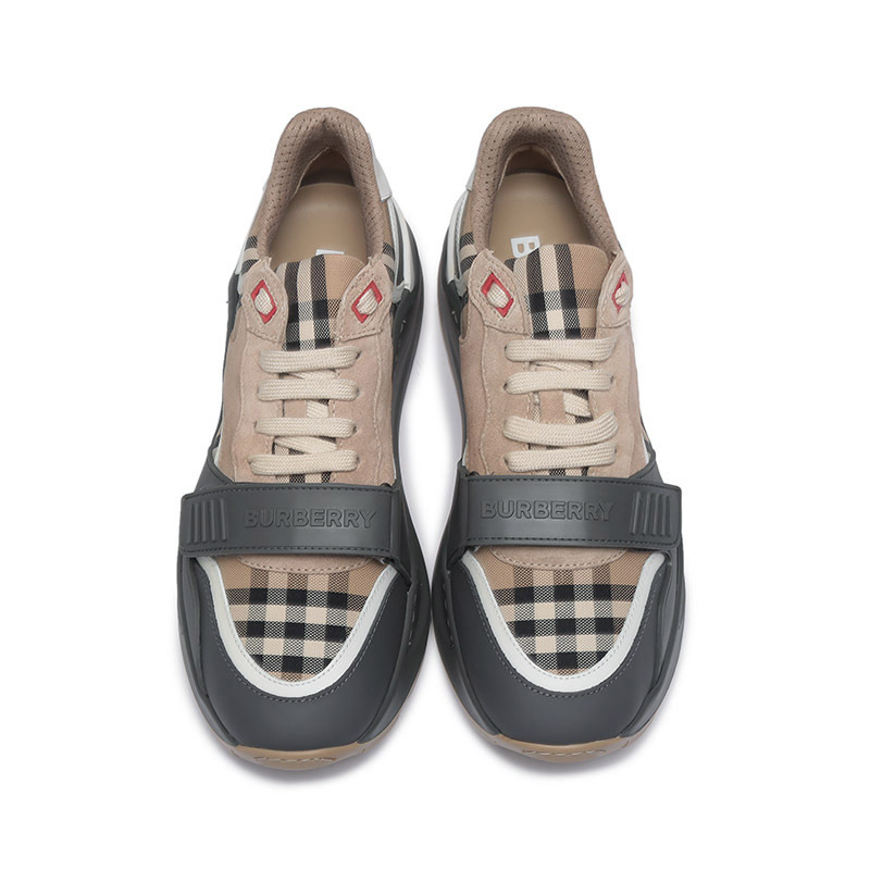 博柏利burberry男款厚底系带休闲运动鞋8056919