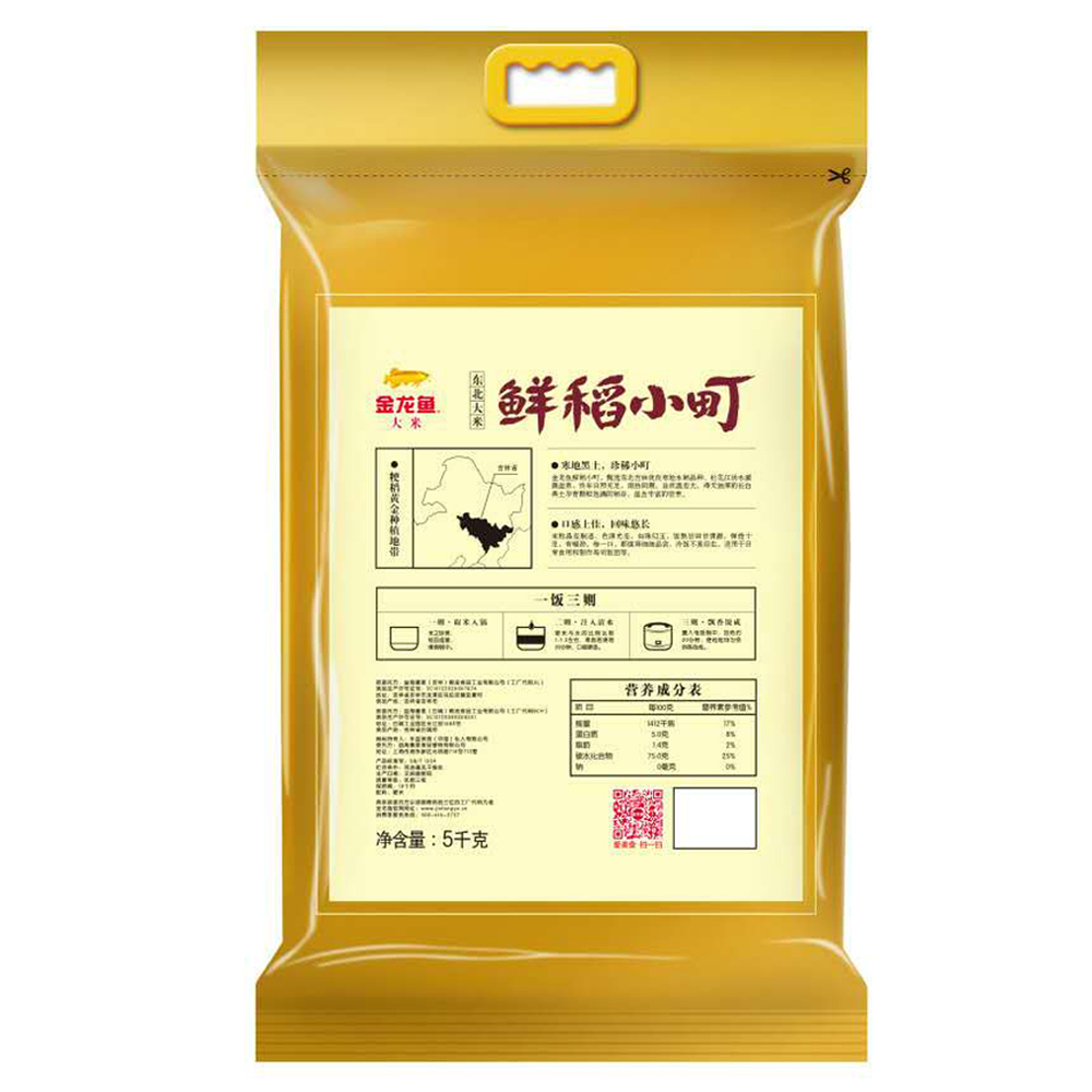 金龙鱼 鲜稻小町 5kg 袋装粳米高清大图