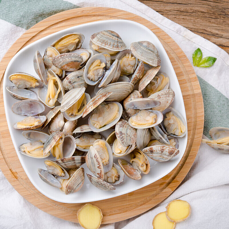 WECOOK味库 鲜活丹东文蛤1500g /盒3斤装 海鲜大文花蛤深海活蛤蜊