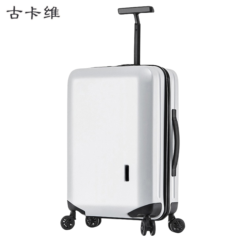 古卡维 拉杆箱 旅行箱 白色20寸拉链款1501B高清大图