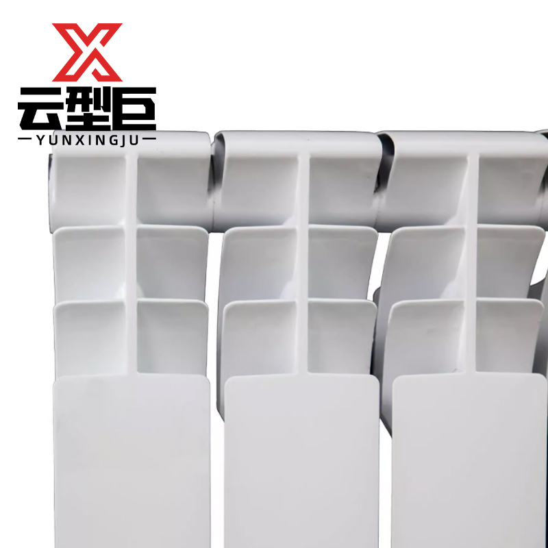 云型巨 双金属压铸铝暖气片 集中供暖壁挂炉 90*110mm中心距600mm 单位: 柱高清大图