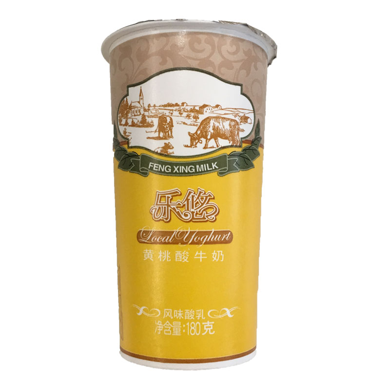 风行180g杯乐悠黄桃酸牛奶