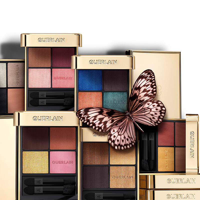 娇兰(Guerlain)鎏金四色眼影 530(玫瑰红棕)高清大图