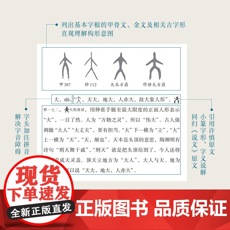 说文解字十二讲 万献初著 讲授语言文字研究读物教材 分类讲解汉字构形意图字形结构汉语字典词典书籍 中华书局高清大图