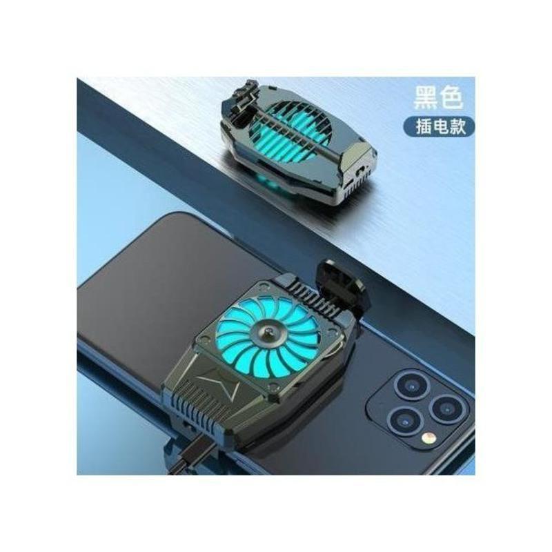 vivo新品神抽风游戏散热降温背夹式风扇苹果华为插线版银色手机散热器