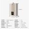 Haier/海尔燃气热水器16升变频恒温燃气热水器JSQ30-16S2(12T) 家用婴儿洗变频水气双调恒温 56重安防