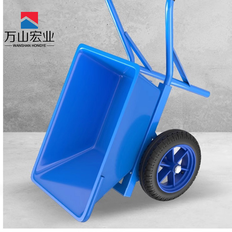 万山宏业 翻斗车工具车手推车充气轮减震实心轮WL23H/个高清大图