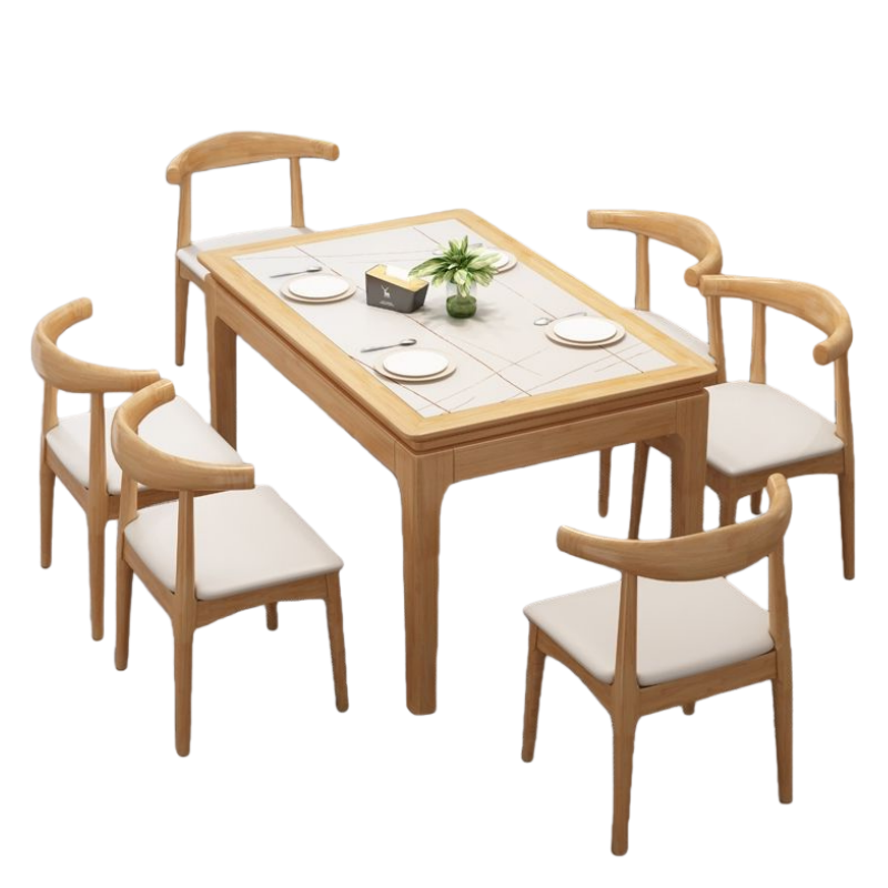 铭思达餐桌130*80*75cm套高清大图