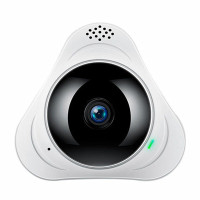 360度全景监控摄像头高清手机远程家用监控器无线wifi智能一体机 标配无内存卡