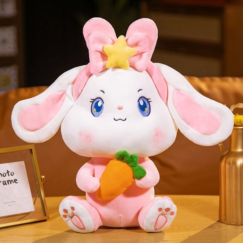 可爱小兔子公仔毛绒玩具萝卜兔娃娃玩偶儿童睡觉抱枕女生