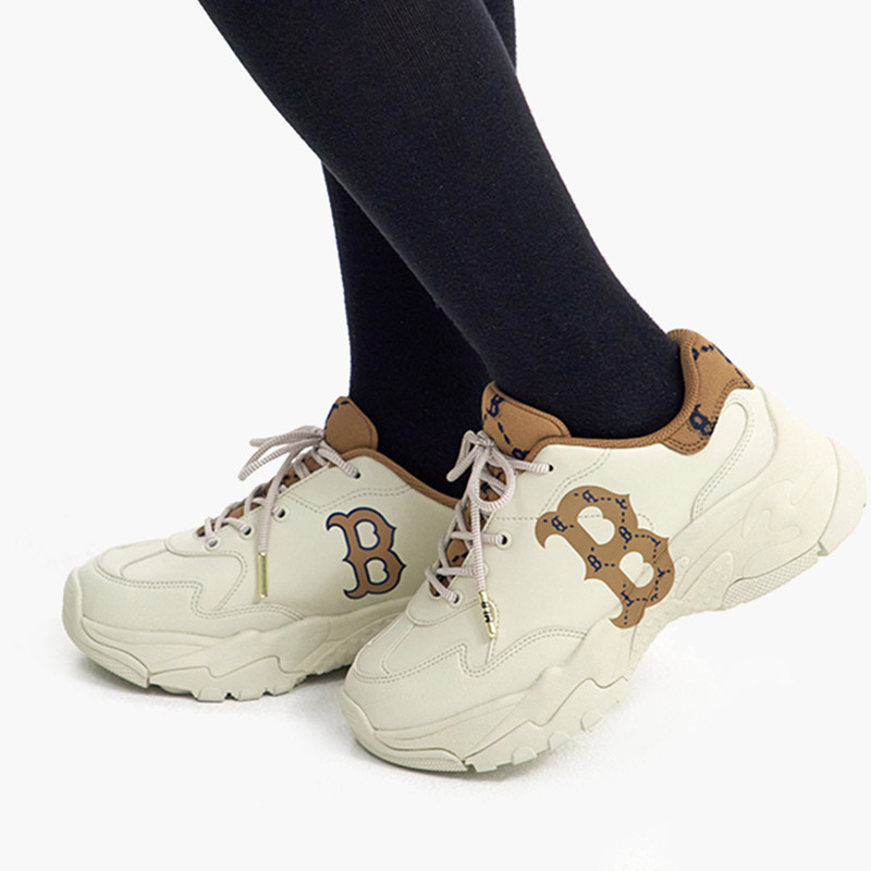 mlb 男女情侣老爹鞋老花运动休闲鞋增高鞋通勤秋季