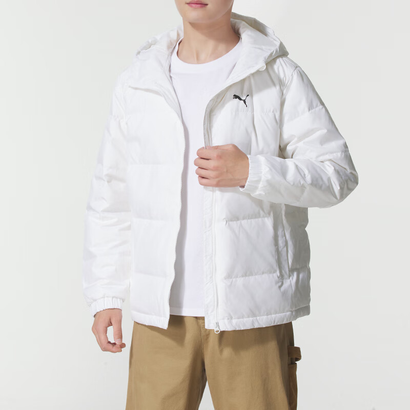 彪马(PUMA)羽绒服男装新款保暖上衣连帽防风运动羽绒外套防寒休闲服692811-02 ZP高清大图