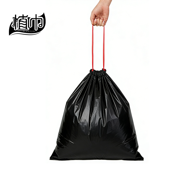 植巾 L220 45*55cm 抽绳款 垃圾袋 165个/包 垃圾袋 (单位:包) 黑色高清大图