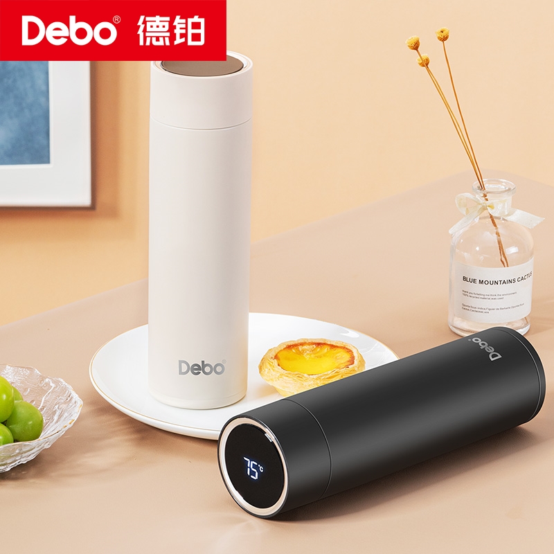 德铂Debo 埃托奥温显保温杯316不锈钢直身水杯商务保温壶DEP-849高清大图