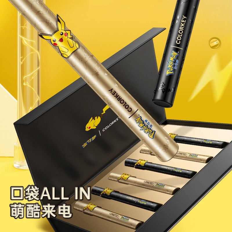 COLORKEY珂拉琪 唇釉礼盒珂拉琪空气口红多只支装轻薄不易掉色七夕过节情人节礼物 比卡丘来电狂想6色唇釉套盒高清大图