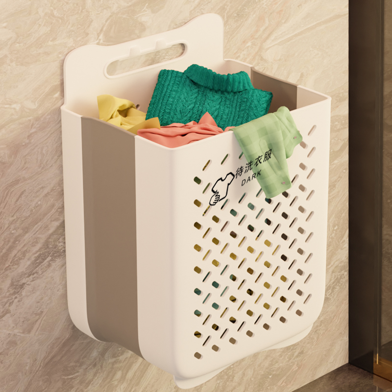 脏衣篓放脏衣服收纳筐桶洗衣篮家用壁挂可折叠洗澡卫生间浴室神器文丽(Wenli)