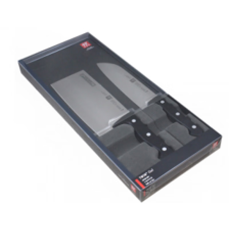 双立人(ZWILLING)双立人TWIN Chef刀具2件套家用不锈钢全套刀具套装菜刀多用刀 金色 60°以上 18cm