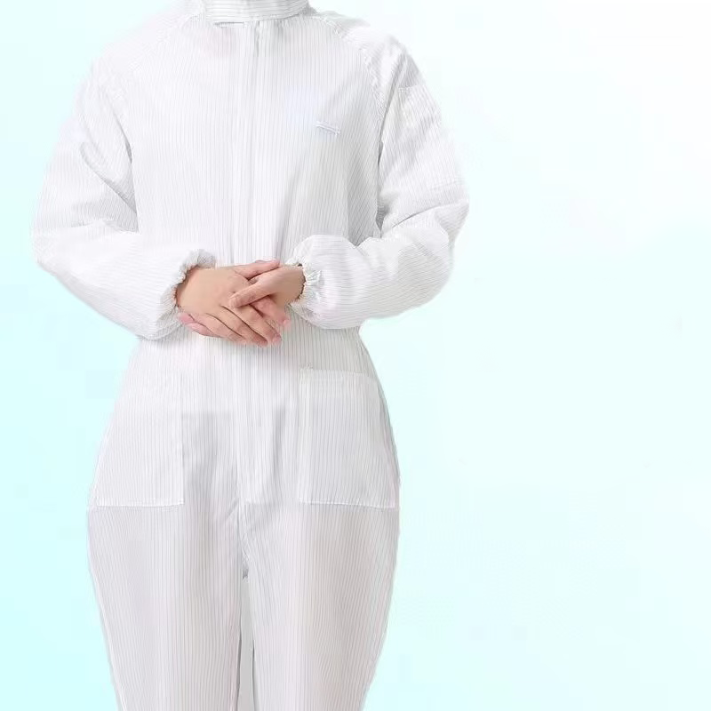天富星 防尘隔绝静电连帽防护服 连体式 件高清大图