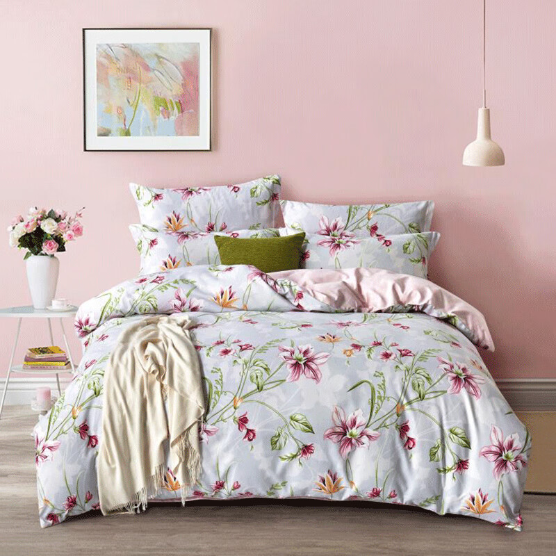 多喜爱(Dohia)114021429880330钻石绒磨毛四件套 罗兰香恋203*229cm