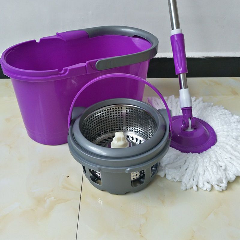 标准款洗脱桶 加强杆 塑盘 2个拖把头 双驱动旋转拖把好神拖免手洗