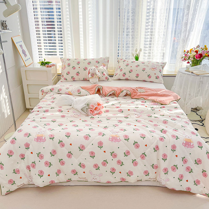 优福安达水洗双层纱大豆纤维夏被 BZ2025030006 /张高清大图