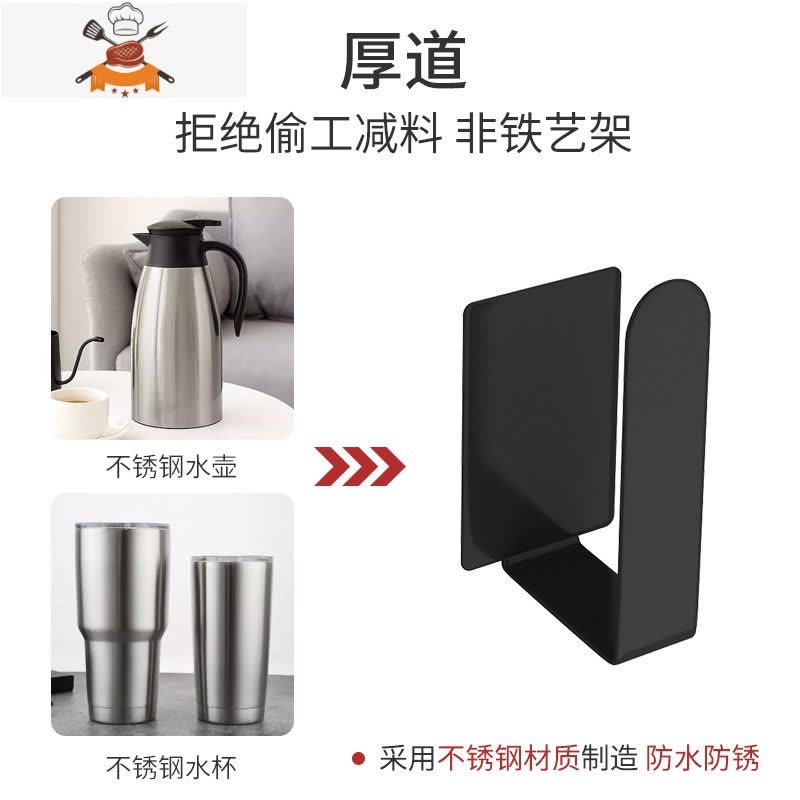 不锈钢锅盖 架 玻璃锅盖 架 砂锅木锅盖 架 厨房用品家用大全收纳 敬平 原色不锈钢[锅盖架]一对锅具配件图片